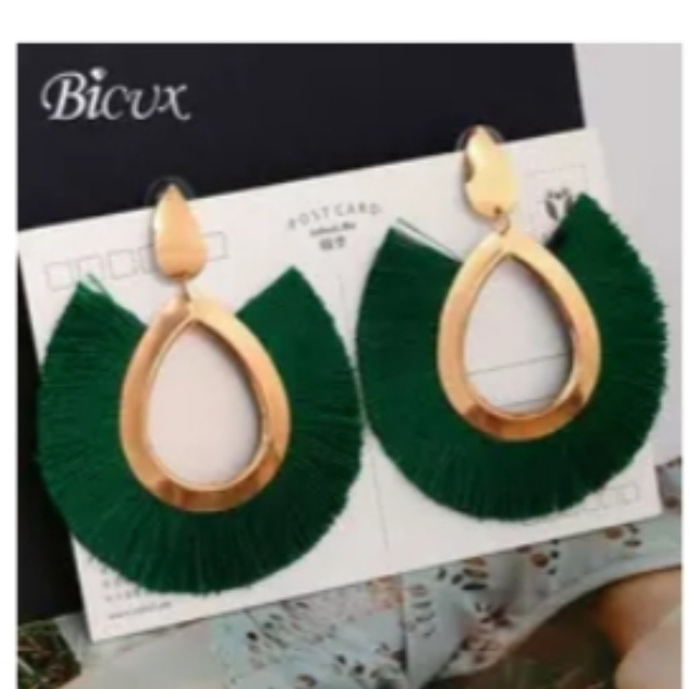 Large Tassle Fashion Earrings